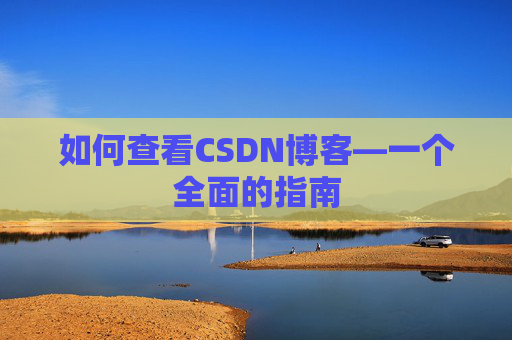 如何查看CSDN博客—一个全面的指南
